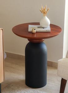 Vente en gros de table d'appoint moderne en métal et bois pour chambre à coucher table d'appoint pour salon table d'appoint pour canapé meubles de maison - Product Image 2