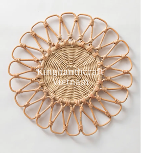 Manteles individuales de ratán hechos a mano, perfectos para decoración de mesas de boda y eventos - Product Image 5