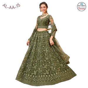 Impresionante blusa india tradicional Hermosa Cording Bordado Cutwork Dupatta Heavy Stonework para la temporada de bodas Fiesta Lehenga - Product Image 4