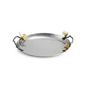 Bandeja de chocolate de metal con forma ovalada decorativa para mesa, plato hecho a mano de calidad superior, bandeja de chocolate elegante clásica y elegante - Product Image 5
