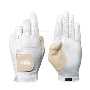 Custom Logo Leather Anti <b>Slip</b> Soft Golf Gloves Whole Sale Price 2025 Unique Design Sheepskin Golf Gloves - Product Image 1