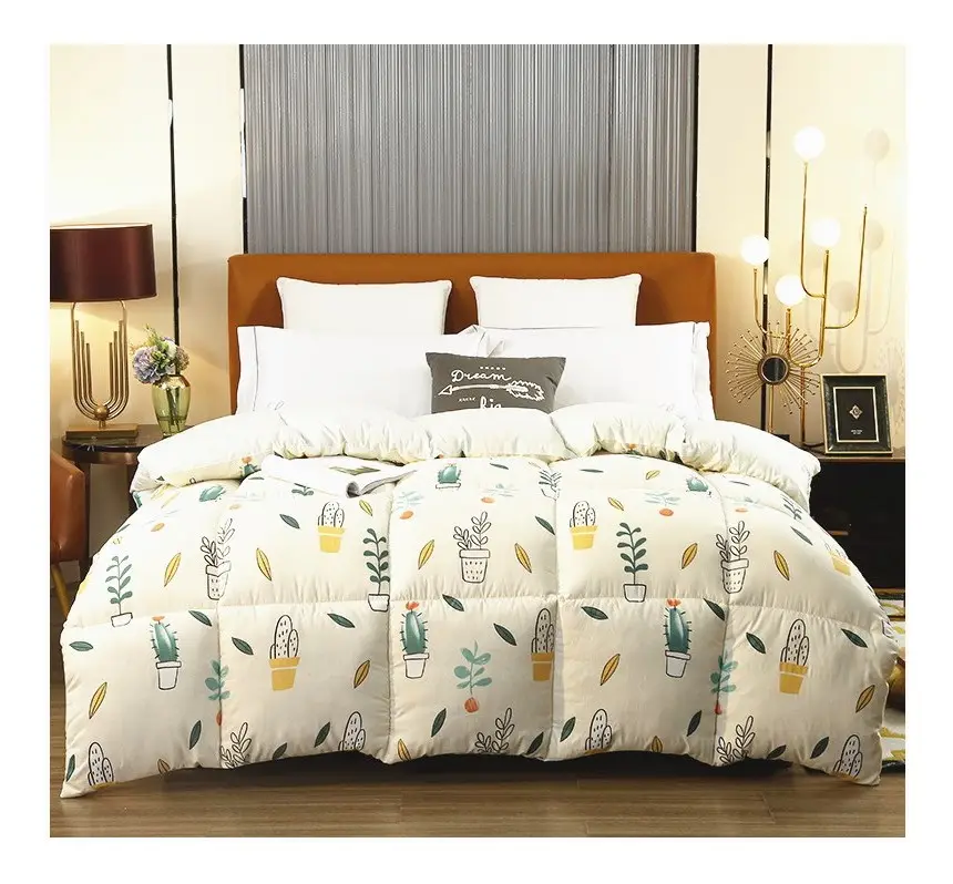 Chinese Factory Funky Comforter Microfiber Polyester Filled Printed Quilt King Queen Double Size Beds Good Quality Cheap Price