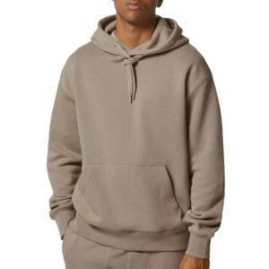 Venta al por mayor de alta calidad de algodón francés Terry Drop Shoulders Sudadera con capucha térmica de gran tamaño Pullover Hoodies Plain Unisex Custom Hoodies - Product Image 1