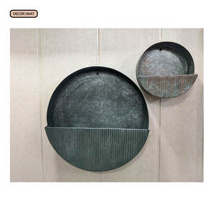 Jardinière en métal galvanisé de style indien fait à la main Design génial Taille de forme personnalisée pour la décoration intérieure Pots de fleurs en vrac Jardinières - Product Image 3