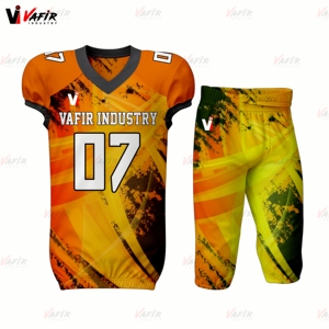 Custom Design Blank American Football Jerseys Sublimated Embroidery Logo Football Uniforms Jerseys and <b>Pants</b> Sets Unisex - Product Image 1