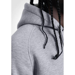 New <b>Men's</b> High Quality Melange <b>Grey</b> Color <b>Men's</b> <b>Hoodie</b> 100% Cotton Pocket Design Screen Printing <b>Plain</b> Pullover <b>Hoodie</b> For <b>Men</b> - Product Image 5