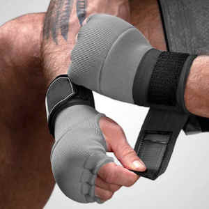 Gants de MMA en cuir de qualité supérieure, demi-doigts, avec fermeture à scratch, évacuation de l'humidité, antidérapants, pour l'entraînement de boxe/kickboxing - Product Image 6