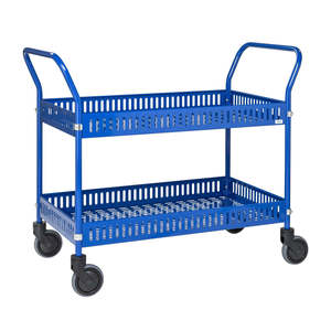 Blue KM3200B <b>Table</b> Trolley Four-<b>Wheel</b> Roll Container 100kg/200kg Load Customizable OEM for Shopping Storage Workshop Tool - Product Image 1