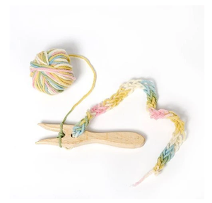 Tenedor de tejer Lucet de madera, Últimas piezas, creación de tenedor de tejer Lucet, herramienta de cordón antigua cortada a mano - Product Image 3