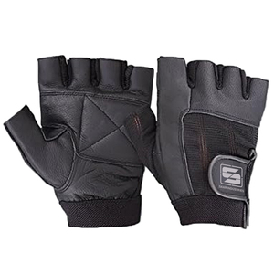 <b>Men</b> Women Fitness Workout Heavy Weightlifting Hans Safety Leather Weightlifting Gloves Customized Gym Gloves - Product Image 1
