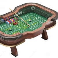 Table de craps lourde de haute qualité pour l'utilisation de casino Logo personnalisable Feutre Design Motif Couleurs Table de jeu Mahjong haut de gamme