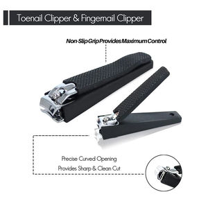 Kit d'outils de soin des ongles en métal professionnel de haute qualité avec coupe-ongles 4 en 1, style classique, sac inclus pour les soins des mains et des pieds - Product Image 4