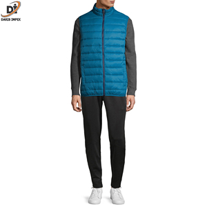 Custom Logo <b>Men's</b> Winter Puffer <b>Vest</b> <b>Long</b> <b>Sleeves</b> Thicken Bubble Coat Jacket Outdoor Nylon Polyester Sleeveless Blank <b>Vests</b> - Product Image 4