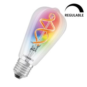 Lámpara LED inteligente regulable de cristal estándar 2700K 4.5W 300Lm E27 (Ledvance 4058075609914) - Product Image 1