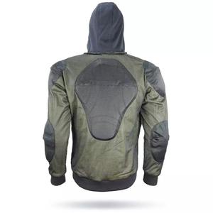 100% chaquetas de moto de cuero de vaca genuino ropa deportiva de carreras chaqueta de cuero Bomber con capucha con protección - Product Image 6
