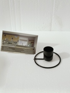 Candelabro de Metal, Portavelas Portátil con Recubrimiento Negro para Decoración de Mesa en Navidad y Festividades - Product Image 2