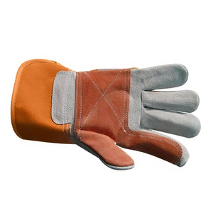 Industria protectora de manos Guantes de seguridad para el trabajo de construcción anticorte Guantes DE TRABAJO resistentes al corte de cuero de vaca - Product Image 3