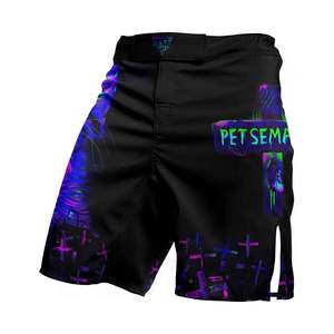 Pantalones Cortos de MMA con Logotipo Personalizado para Hombre, Gráficos Vibrantes Sublimados, Se Aceptan Pedidos al por Mayor - Product Image 1