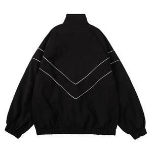 Veste bomber coupe-vent vintage surdimensionnée décontractée d'hiver à la mode Y2K personnalisée pour hommes - Product Image 5