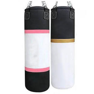 Sac de frappe en cuir sur mesure pour la boxe, l'entraînement en salle de sport, le kickboxing, équipement de fitness professionnel, sac lourd MMA de 6 pieds de haut, sable - Product Image 4