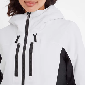 Conjunto de esquí ajustado para mujer, traje de invierno para exteriores, cortavientos, impermeable, con cremallera y aislamiento térmico para snowboard. - Product Image 4