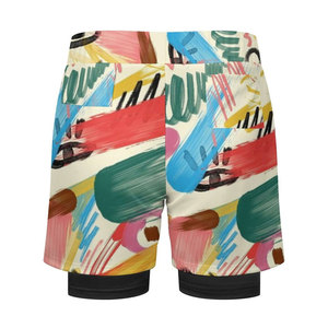 Pantalones cortos deportivos transpirables de secado rápido para hombre, pantalones cortos de talla grande OEM personalizados al por mayor de nailon y poliéster para gimnasio y entrenamiento - Product Image 5