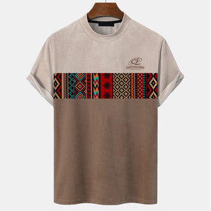เสื้อยืดผู้ชายสไตล์คนเมืองสุดเทรนดี้ เหมาะสำหรับแฟชั่นสตรีทแวร์ ใช้ได้ทุกวัน สวมใส่สบาย ทรงหลวม - Product Image 1