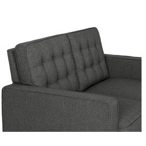 LOVESEATS SFB68013 Contemporary Chesterfield Two-Seater Sofa Tufted <b>Square</b> Design for Living Room Furniture - Product Image 3