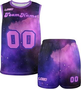 ชุดบาสเก็ตบอลน้ำหนักเบาสำหรับผู้ใหญ่สไตล์ที่เป็นเอกลักษณ์ชุดสีพื้นคุณภาพสูงไซส์ใหญ่พิเศษระบายอากาศได้ - Product Image 6