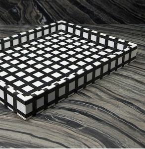 Plateau de service rectangulaire décoratif en résine incrustée, personnalisable, multicolore, fait à la main, durable, style classique, décoration intérieure - Product Image 4