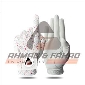 Meilleure vente Gants de golf sur mesure pour gaucher Tissu Cabretta respirant en cuir véritable de haute qualité Logo de sport cool - Product Image 4