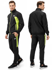 Conjunto Deportivo Informal de 2 Piezas para Hombre, 100% Algodón, Chaqueta y Pantalones Deportivos para Exteriores con Bolsillos Laterales - Product Image 5