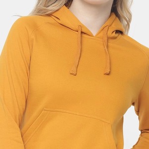 Sweat à capuche pour femme à manches longues de haute qualité fabriqué sur mesure par un fabricant pakistanais avec logo personnalisé, couleur unie, pull à prix avantageux - Product Image 5