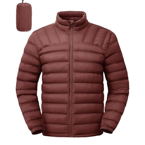 Blouson d'hiver léger et imperméable pour homme avec résistance au vent Style de rue Logo avant OEM personnalisable - Product Image 1