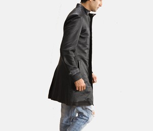 Chaqueta de invierno de diseño superior para hombre con cuello levantado manga completa 100% cuero de alta calidad personalizable precio razonable - Product Image 3