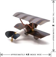 Figurine d'avion bimoteur en métal, artisanale, à impression UV, objet de collection, art nautique, trophée, cadeau pour patron, décoration maison et bureau