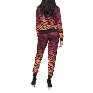 Ropa deportiva con estampado de logotipo personalizado para mujer, chaqueta de entrenamiento con capucha para mujer, pantalones de chándal, soporte, todas las tallas, conjunto sólido con cremallera por sublimación - Product Image 2