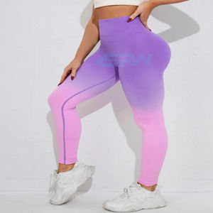 Leggings de yoga pour femmes, taille haute, sans couture, extensible, non transparent, tissu à séchage rapide, longueur complète, pour le yoga chaud, la salle de sport, l'entraînement - Product Image 5