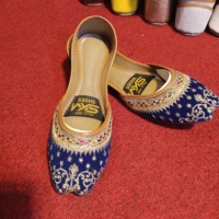 Sandales pour femmes QJ Impex de qualité supérieure, traditionnelles pakistanaises, multani, faites à la main, brodées, khussa, chaussures de mariage