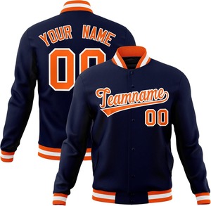 Veste universitaire en laine de qualité supérieure avec manches en cuir patchs de broderie personnalisés fourniture de veste Letterman de baseball universitaire personnalisée - Product Image 1