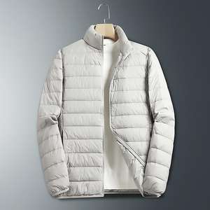 Chaquetas de Invierno Acolchadas para Hombre, al por Mayor, de Nailon, Negras, con Capucha, Cálidas, Rellenas de Burbujas, con Logotipo Personalizado, Diseño de Camuflaje en la Parte Delantera - Product Image 5