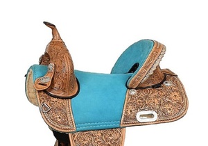 Selle de course Western en cuir véritable de qualité supérieure pour l'équitation - Product Image 4