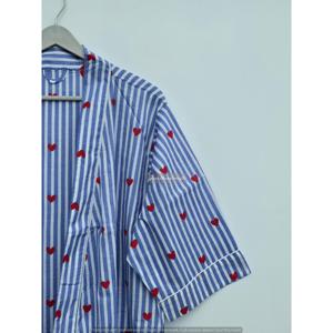 Kimono de algodón rosa con estampado a mano, protector de traje de baño estilo indio para la playa - Product Image 3