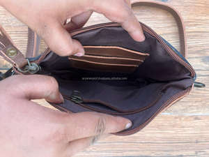 Recién llegado, bolso de mano Jacquard, Color marrón, Sling, bolsos tallados a mano bohemios, bolsos elegantes de Venta caliente para mujer - Product Image 6