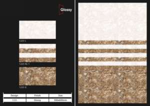 Azulejos de cerámica para pared de 300x600 mm, diseño interior, para baño y cocina, acabado brillante y mate, superficie con efecto de azúcar tallado, diseño de pared interior de lujo. - Product Image 4