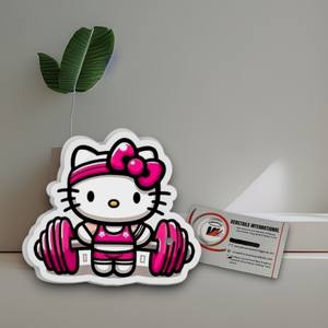 Tuile à cils en acrylique réutilisable écologique personnalisée Hello Kitty avec un design magnétique carré en forme de cœur de fleur pour les salons d'artistes - Product Image 1