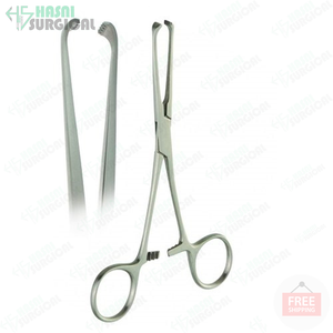 คีมหนีบเนื้อเยื่อ allis ที่ใช้ในการผ่าตัดเครื่องมือทางการแพทย์ทำจากสเตนเลสโดยใช้บานพับสำหรับผ่าตัด - Product Image 3