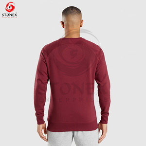 Sweat-shirt pour homme hiver lourd personnalisé en laine doublée de polaire avec motif solide et impression numérique logo personnalisé - Product Image 3