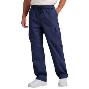 Wholesale Custom Design Casual Gym Running Sports Straight Baggy Jogger Track Pants Washed Loose <b>Khaki</b> Cargo <b>Men's</b> Pants - Product Image 6