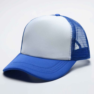 Casquette de baseball 5 panneaux de haute qualité brodée avec logo personnalisé Casquette de camionneur en maille pour hommes en mousse unie décontractée - Product Image 5